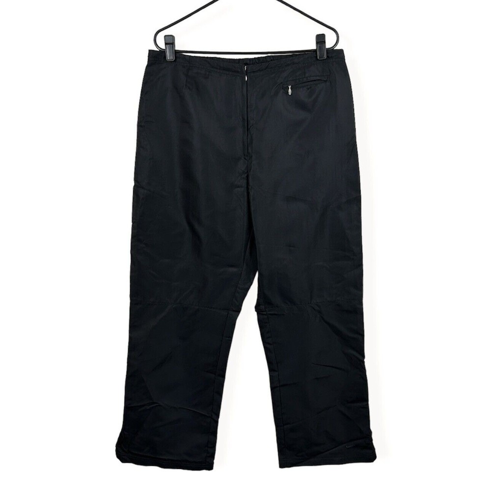 Nike Men's Nylon Track Windbreaker Sweatpants Black Size Large (12-14)